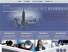 Tablet Screenshot of kenwasserman.com